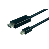 Roline VALUE Mini DisplayPort kabel v1.2, Mini DP - UHDTV, M/M, 3.0m, crni